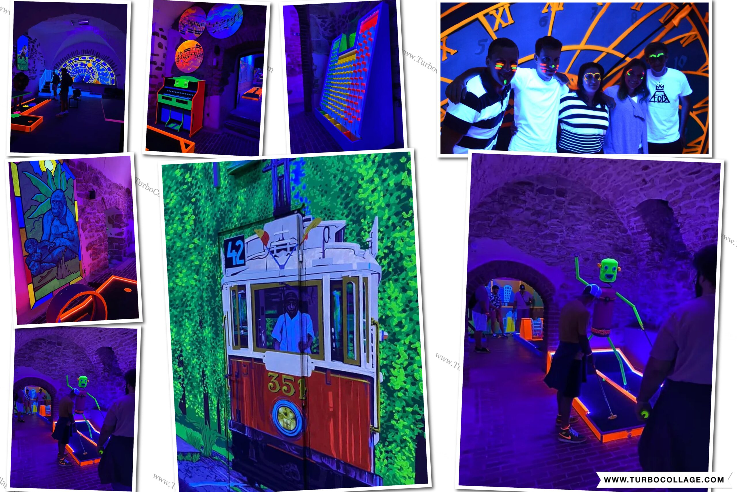 Prauge Games – Herna Golf, Black light adventure – minigolf & bar